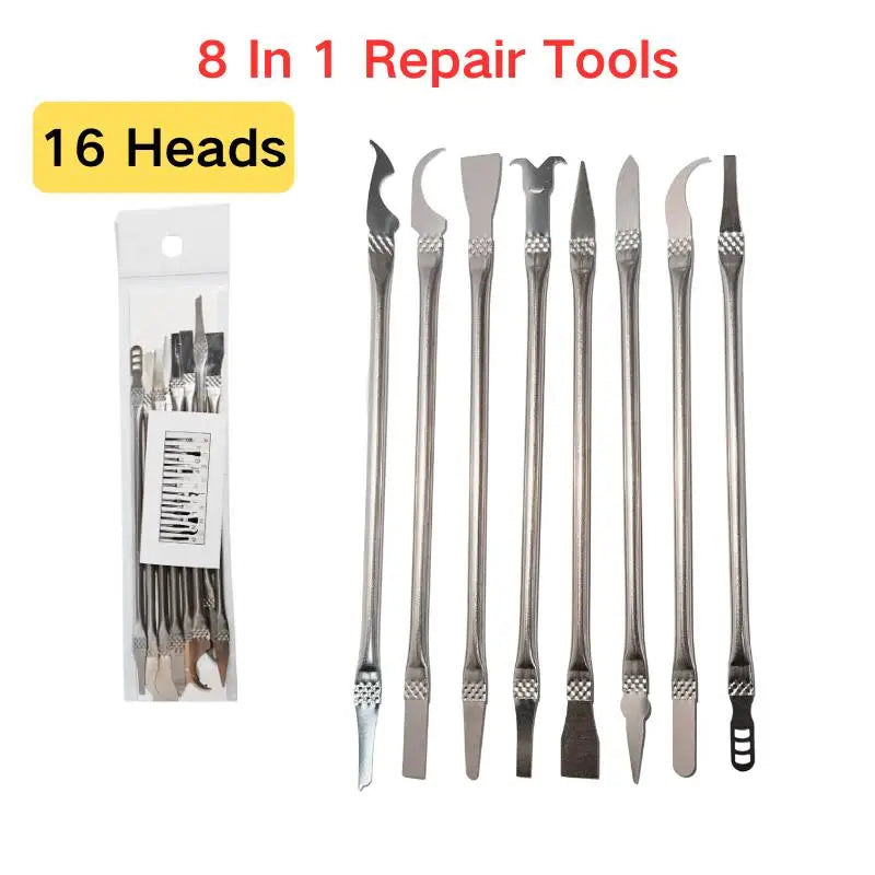 8 In 1 CPU IC Glue Remover C Chip Repair Phone Tool Set Ultra-thin Blades Repair Hand Tools For Mobile Phone Notebook Computer Zpaxo 8 in 1