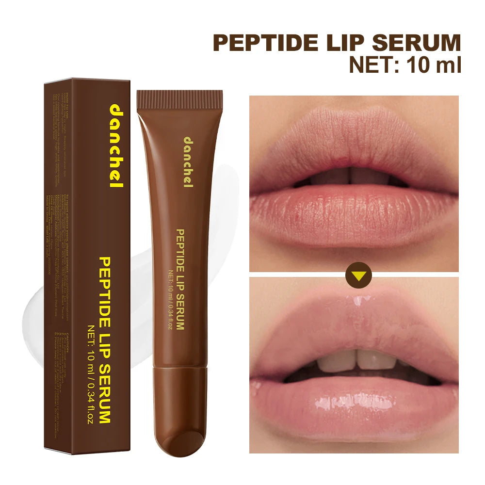 Peptide Lip Serum Instant Hydration Deep Nourishment Anti-Oxidation Smooth Fine Lines Plumping High Gloss Glass Lip Makeup Zpaxo
