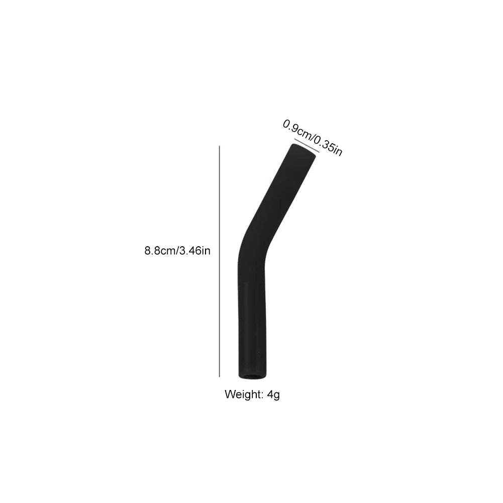 Stainless Steel Straw Silicone Tip Cleaning Brush Reusable Metal