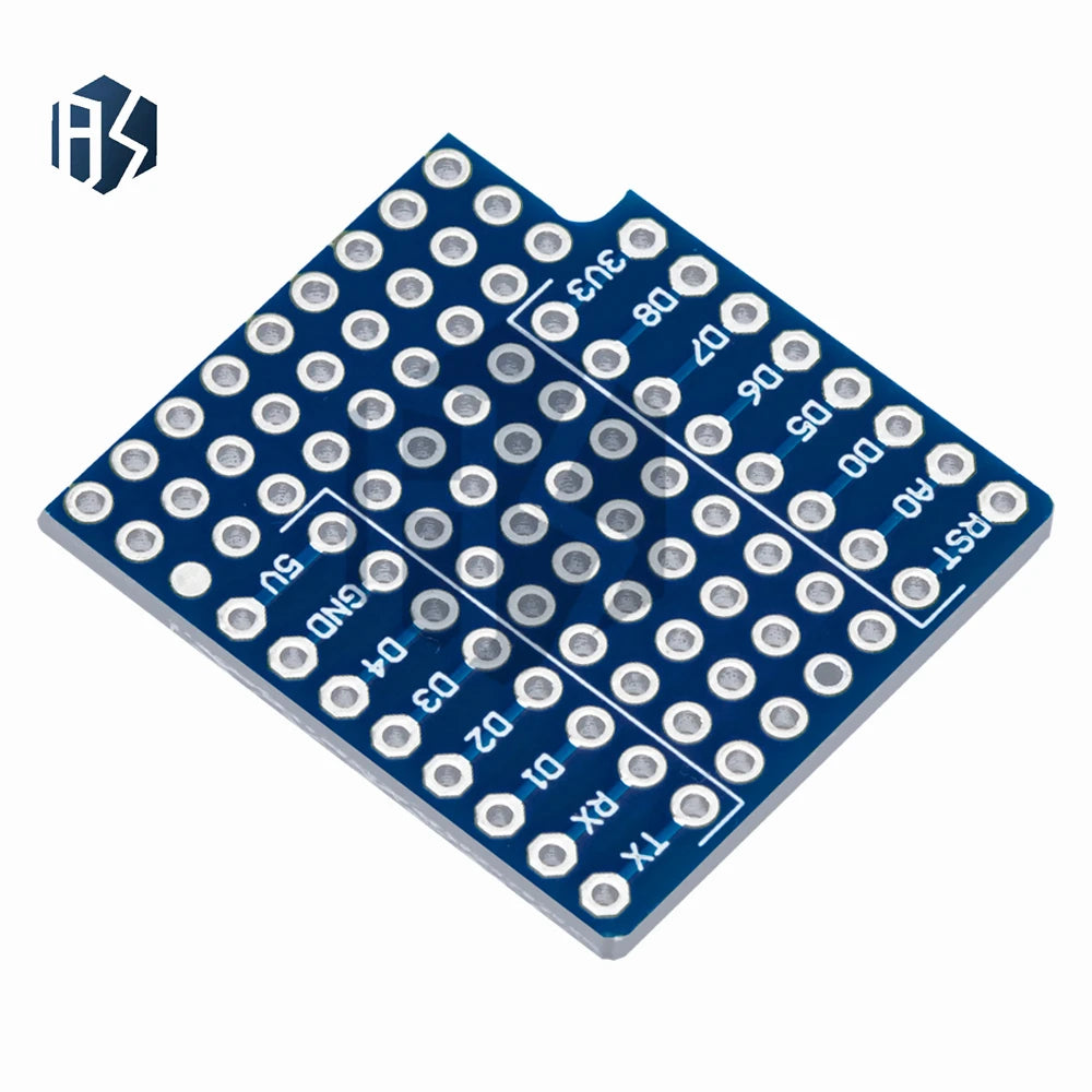 Dual-sided Protoboard Shield Wemos D1 Mini High-density Insulated Zpaxo