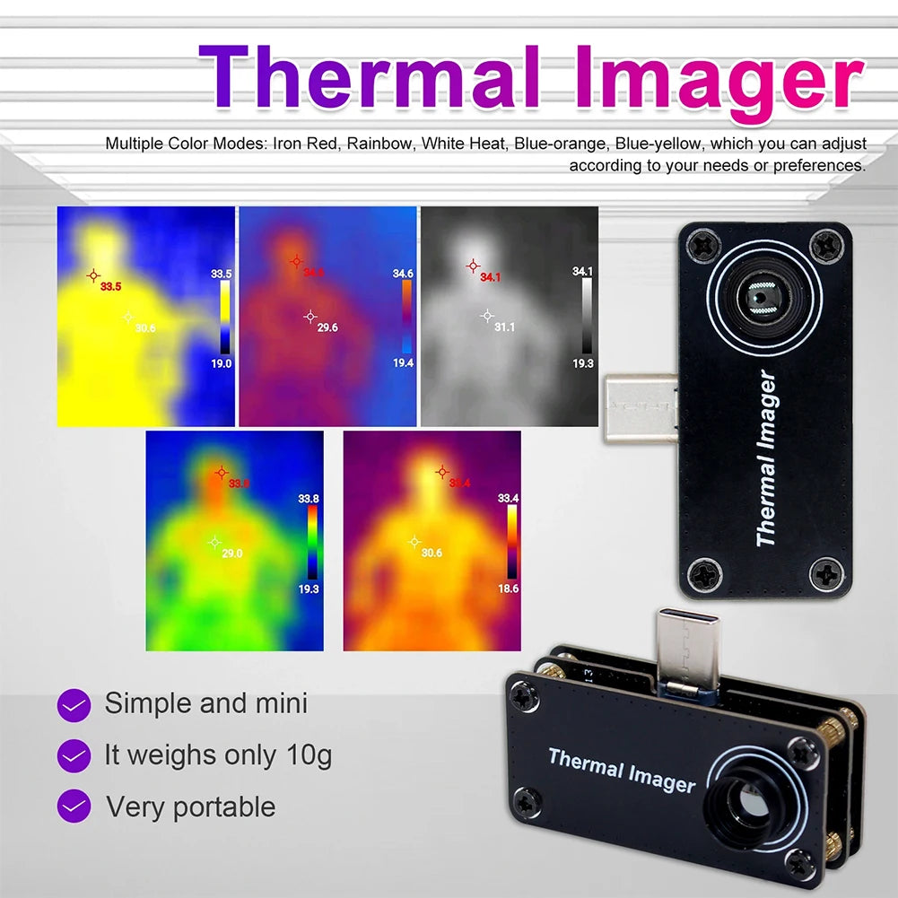 Type-c Mobile Thermal Imager APP Control 32 Pixels Imaging Camera