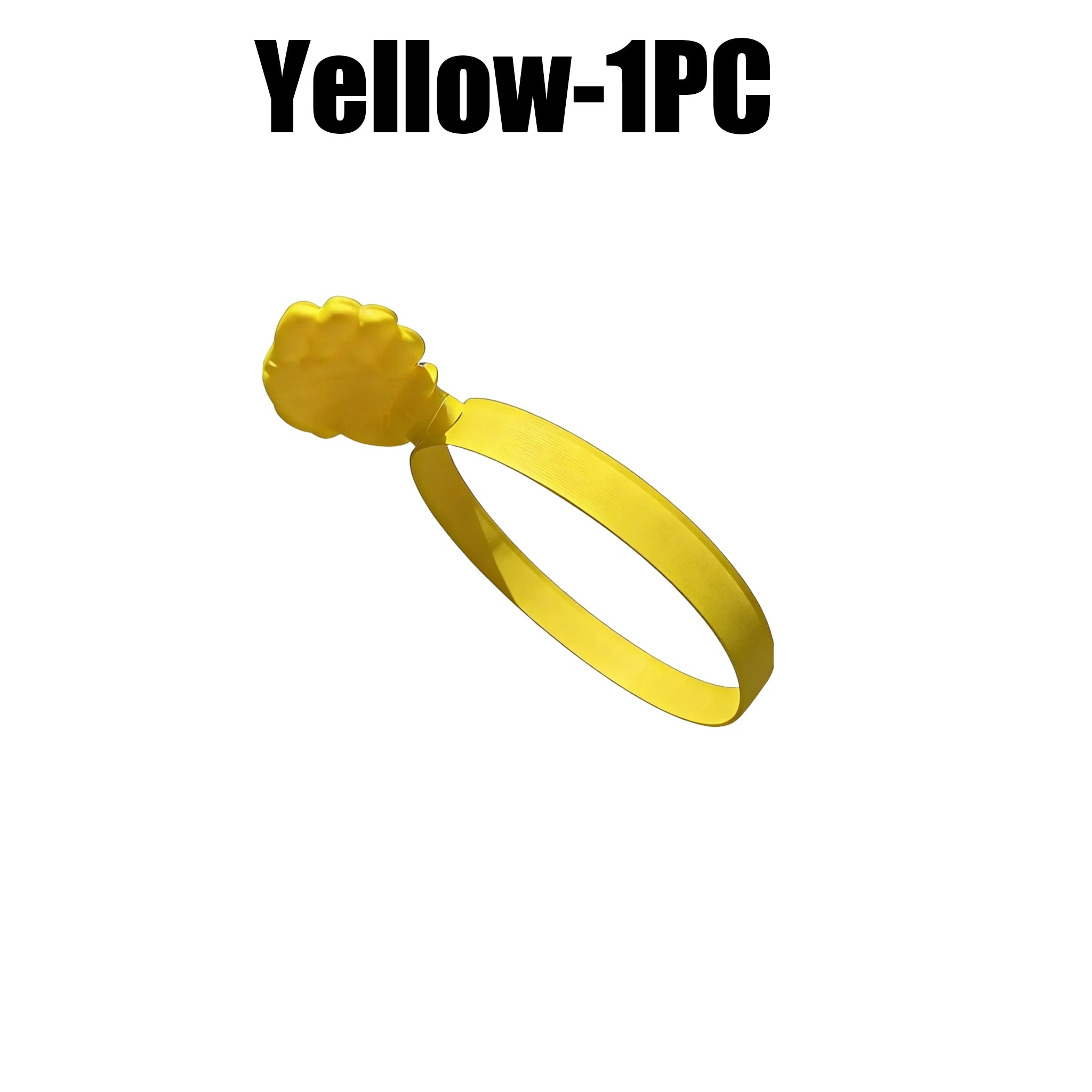 Fun 3D Printed Hand-shaped Sun Hat Creative Hand Headband Visor Zpaxo Yellow 1PC