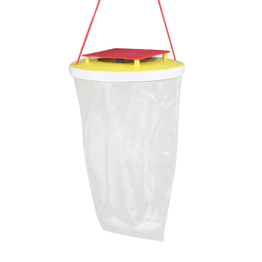 Fly Trap Disposable Insect Fly Attract Catcher Bag Hanging Flycatcher Bag Non for Parks/Canteens/Restaurants/Farms Outdoor Zpaxo as show