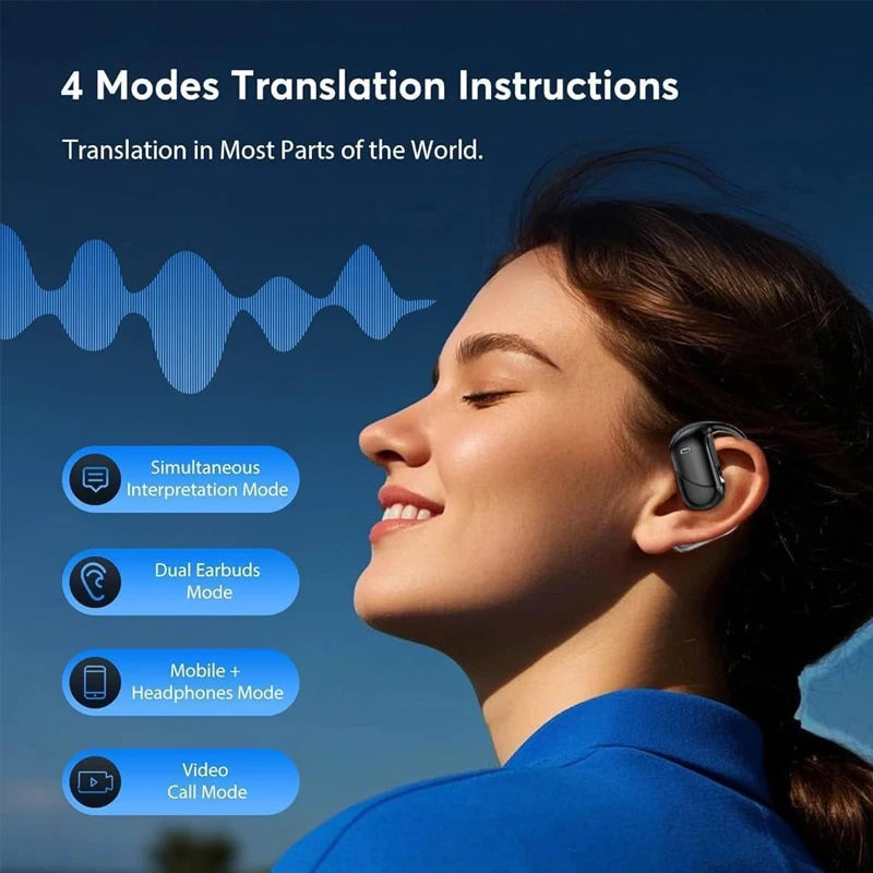 UYUXIO Real Time Translator Headphones AI Language Translation