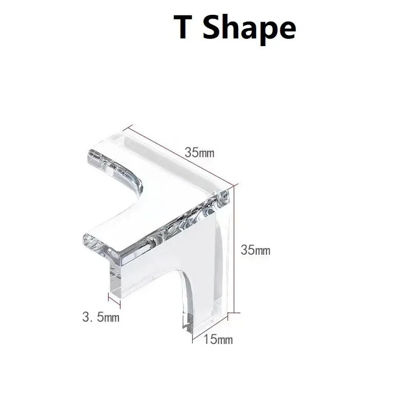 20-Pack Baby Corner Guards – Clear PVC Table Edge Protectors Baby Corner Guards Zpaxo T Shape-20pcs