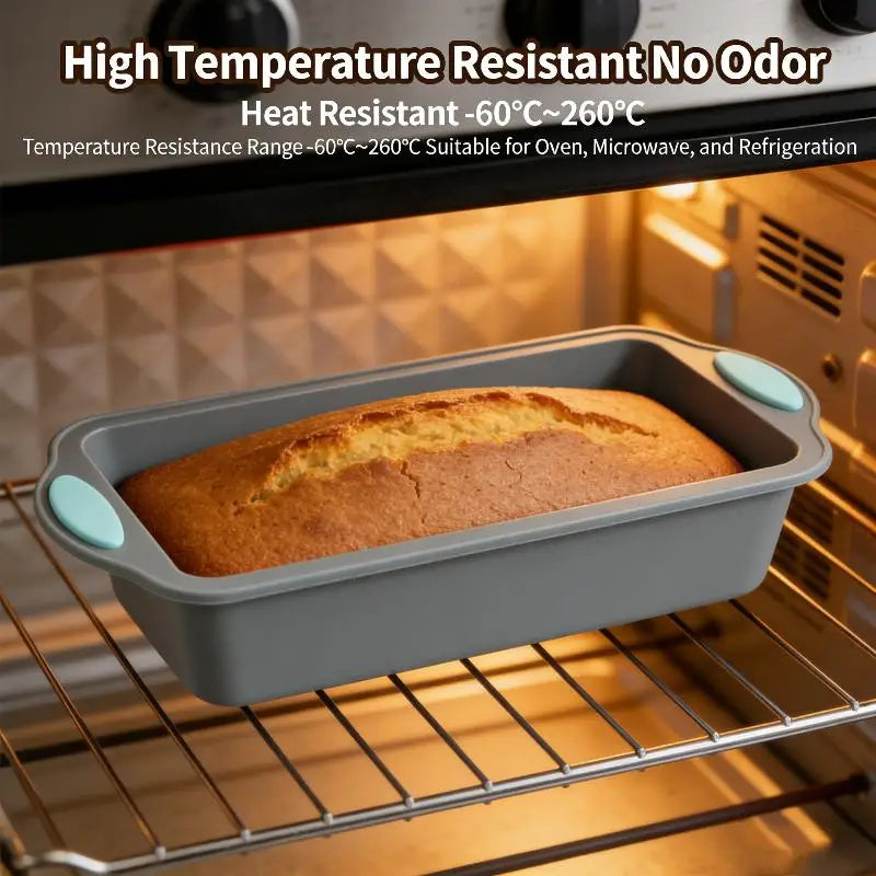 3-Piece Silicone Baking Tray Set – Non-Stick Metal Reinforced