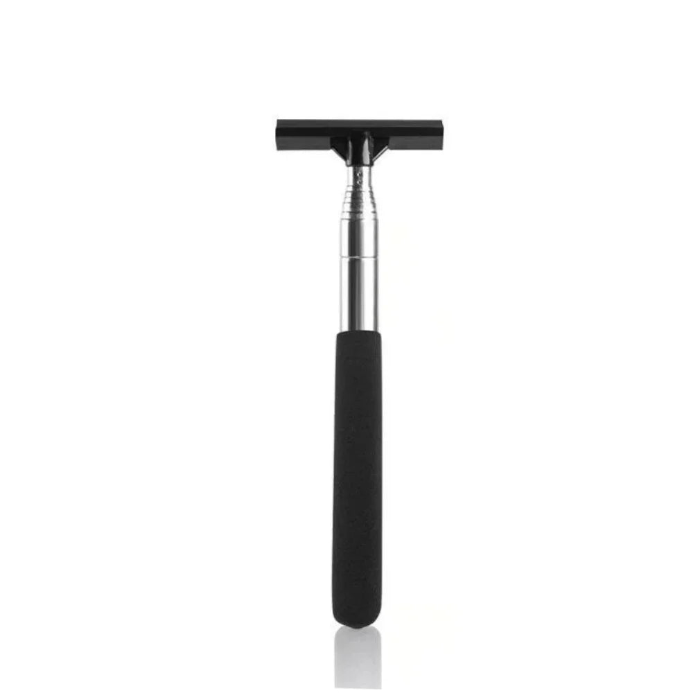 Telescopic Car Rearview Mirror Wiper & Auto Glass Cleaner Car Cleaning Tool Zpaxo A-Black