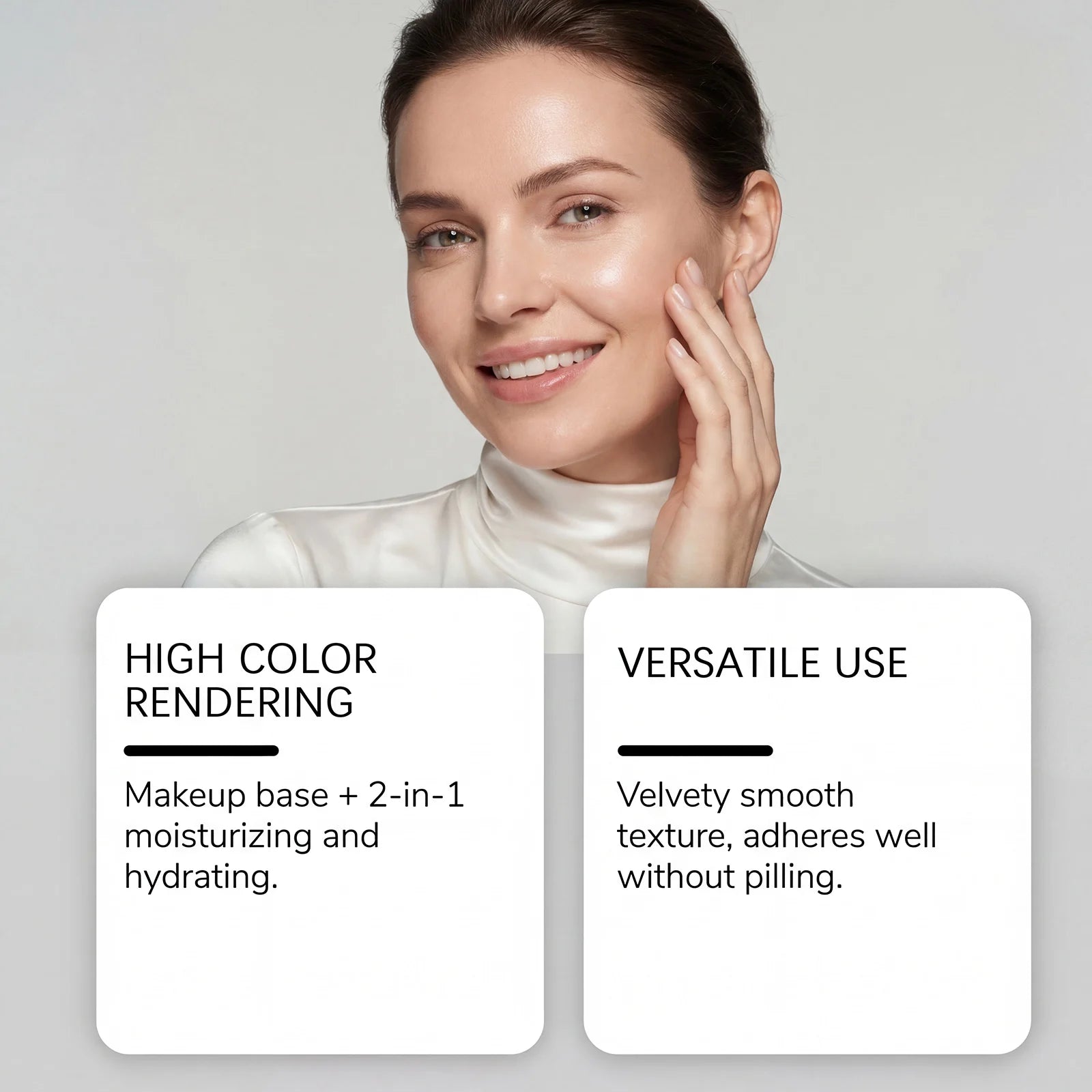 2 in 1 Primer Moisturizer Makeup Primer Deep Hydrating Non Greasy Long Lasting Flawless Base Smoothing Fine Lines 30g Zpaxo