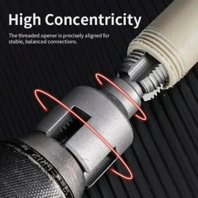 Pipe Thread Cutting Tool – Internal & External PVC Threader Kit Pipe Threading Tool Zpaxo