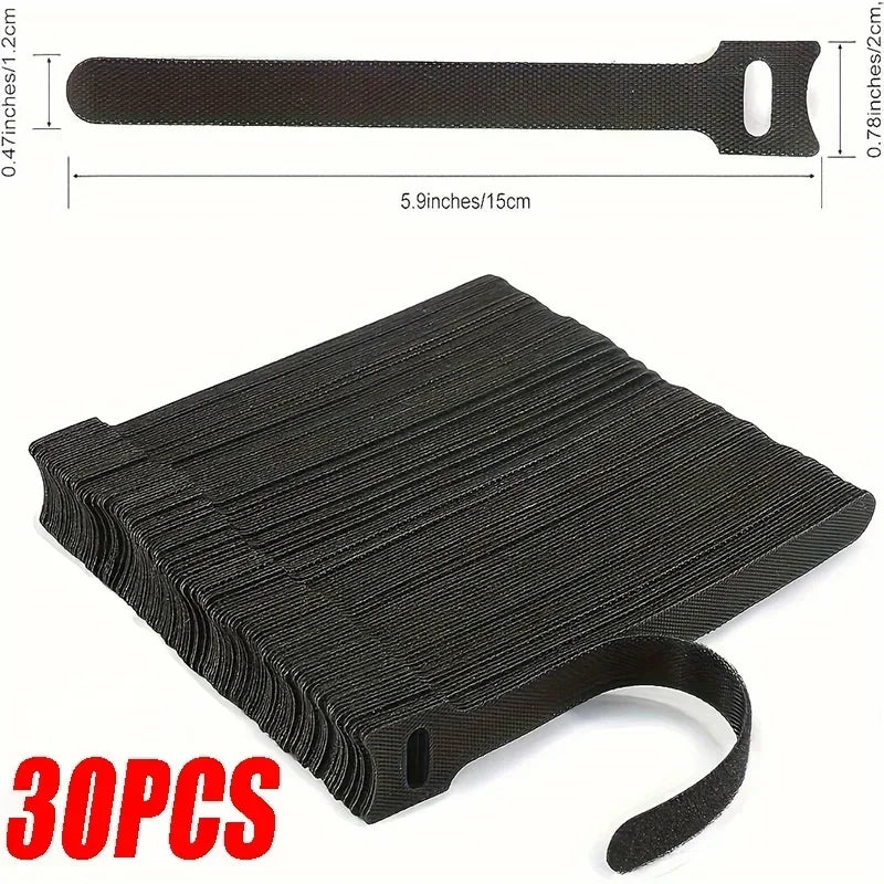 50PCS Cable Organizer Cable Management Cable Winder Tape Protector for Wire Ties Phone Accessories Organizador Cables Orginazer Zpaxo 30PCS