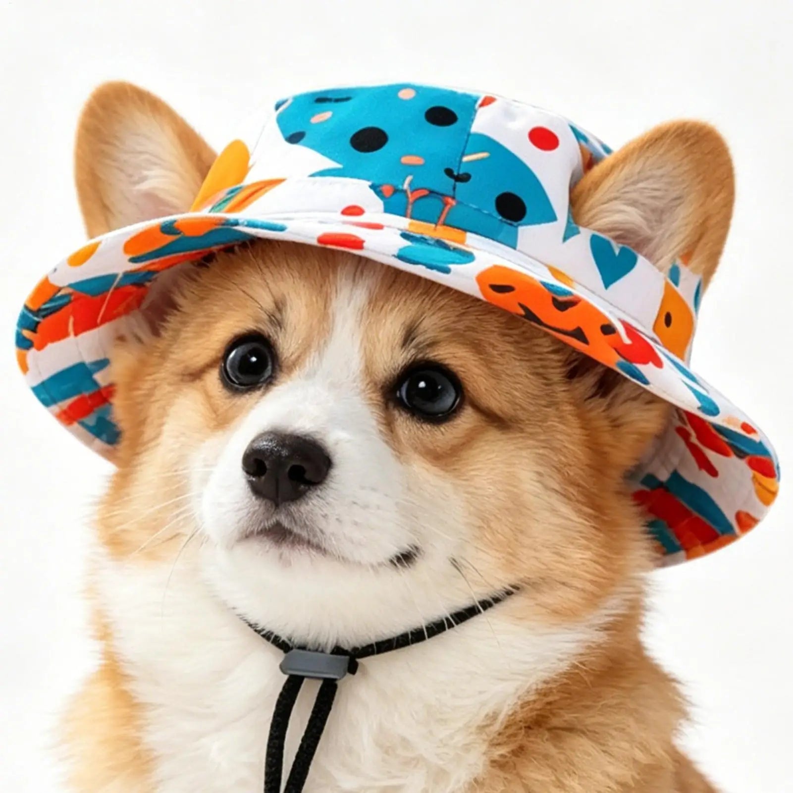 1PC Pet Sun Hat Adjustable Pet Sun Hat Cat Dog Breathable Dog Sunshade Hats Outdoor Travel Pet Fisherman Hat Sun Protection Zpaxo