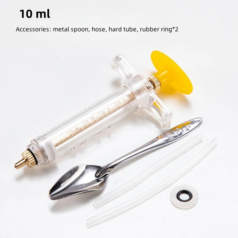 Budgie Parrot Chick Feeding Syringe Soft Tube Hand Bird Feeder Newly