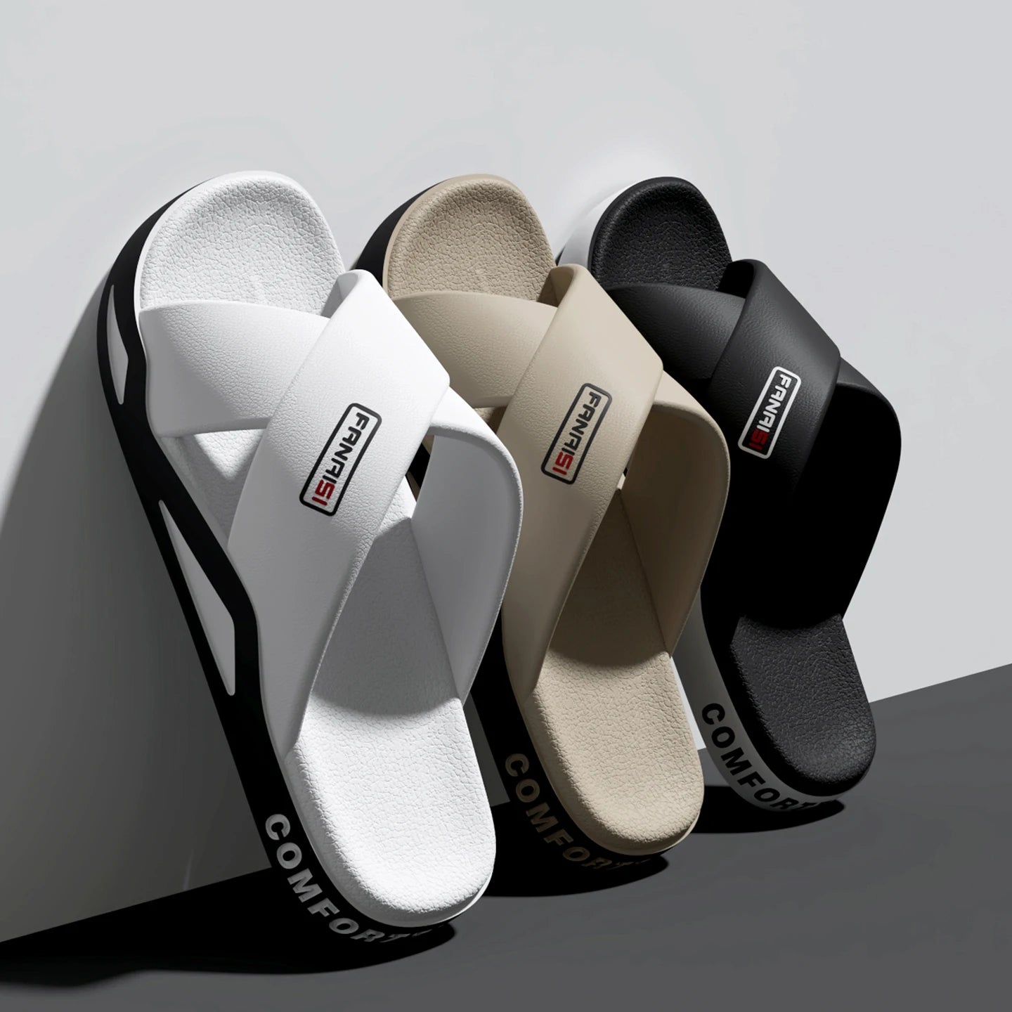 Men's Outdoor Fashion Sandals-cross Strap Open Toe Slide Sandal