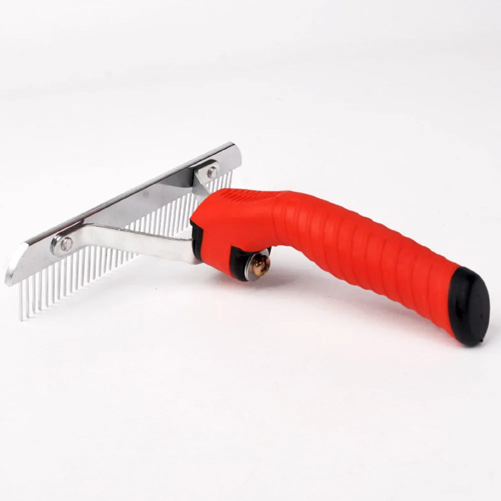 Pet Hair Comb Rake Design Durable Easy Use Single Row Grooming Tool