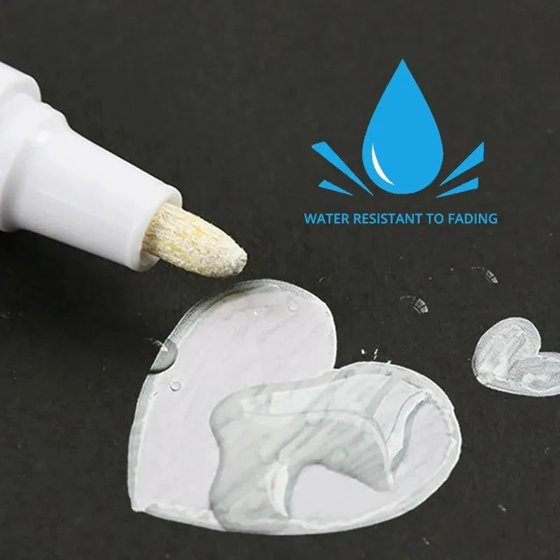 Permanent Paint Marker Pens for Car Tires, Wheels & Metal