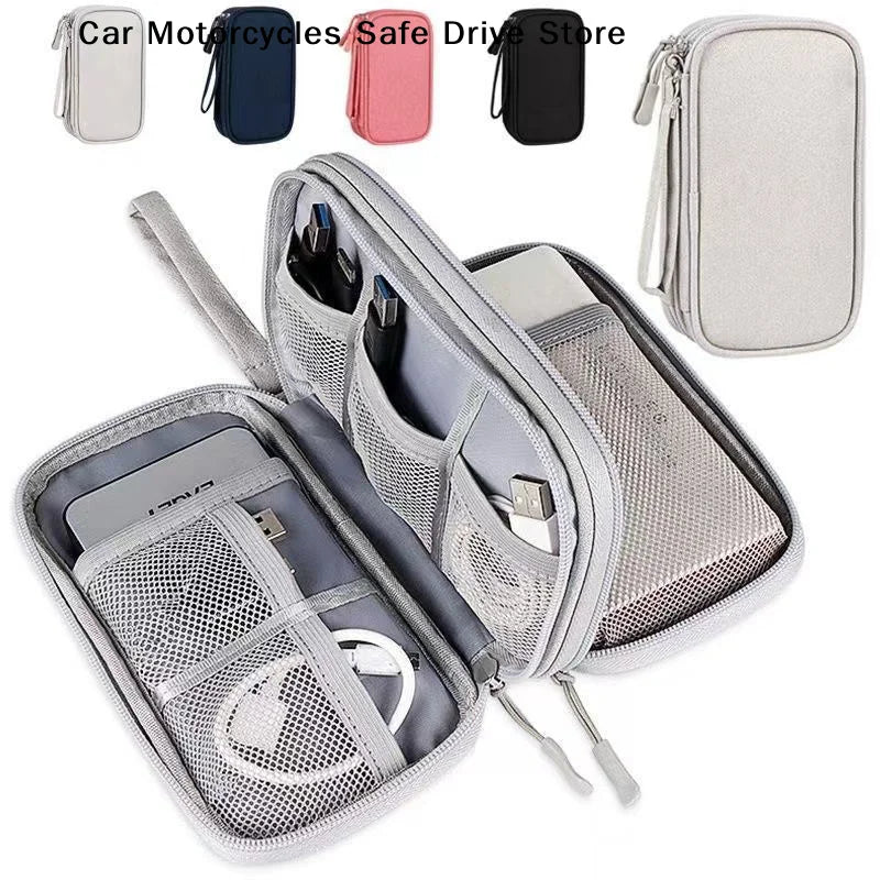 CMMultifunctional Digital Bag Data Cable Headphones Hard Drive Power