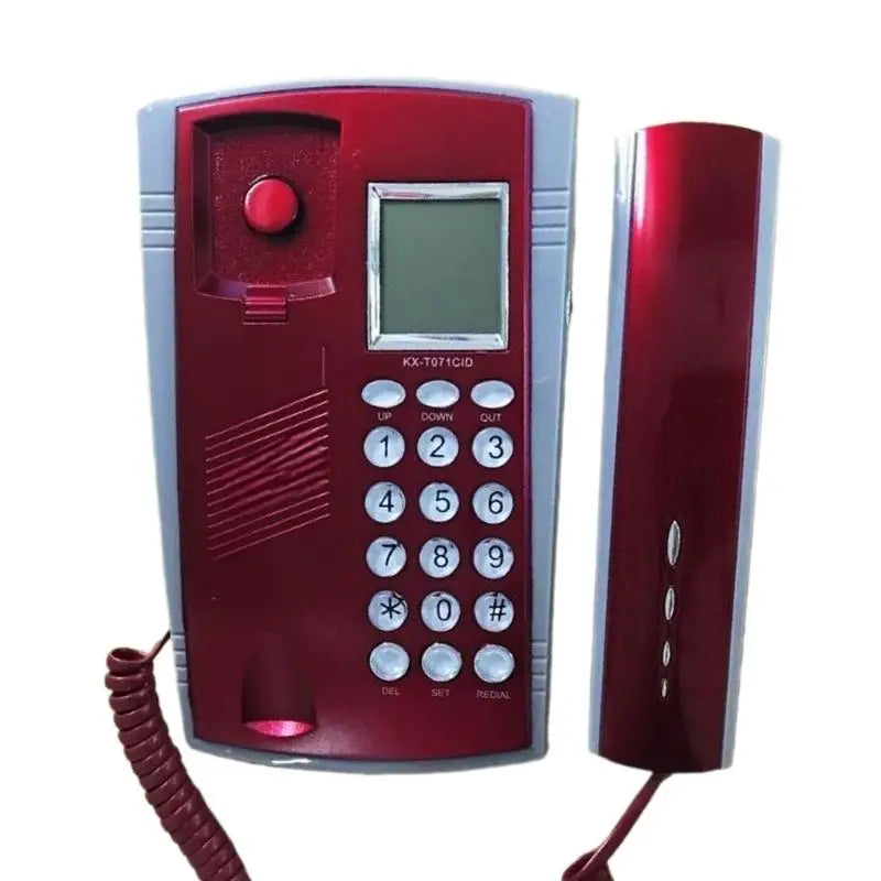 652F Small Telephones Fixed Landline Telephone Big Buttons LED Caller Zpaxo