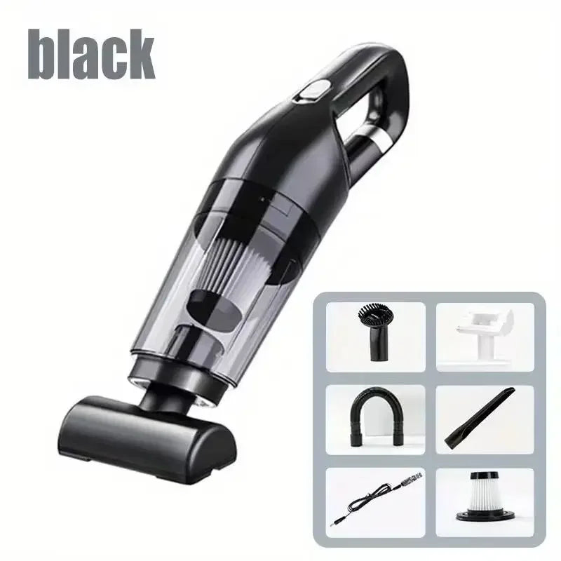 Portable Handheld Car Vacuum High Suction Wet Dry Cleaner for Auto Interior Household Water Absorption Lightweight Cordless Zpaxo