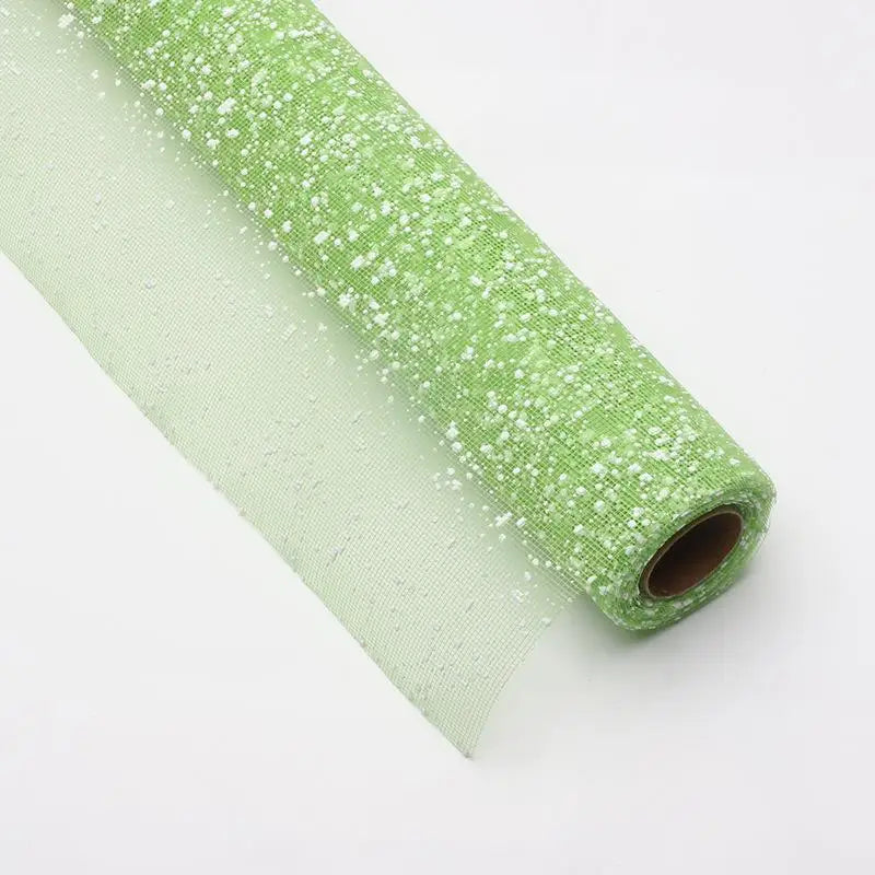 Bouquet Flower Wrapping Gauze DIY Snow Yarn Material Elegant Zpaxo apple green