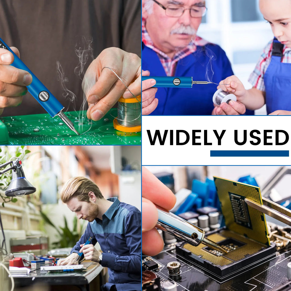 5 in 1 Welding Gun Machine Bumper Soldering Iron Staples Bumper Repair Car Tools Kit 2.7V/3.4V/4.2V for Woodburning DIY Crafts Zpaxo