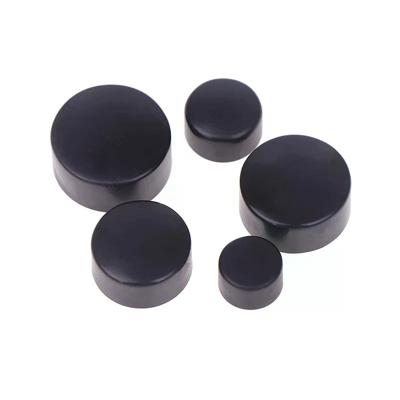 Hexagonal Nut Flat Head Plastic Protective Cap External Hexagonal Screw Low Head Decorative Cap Dust-Proof Cover Zpaxo