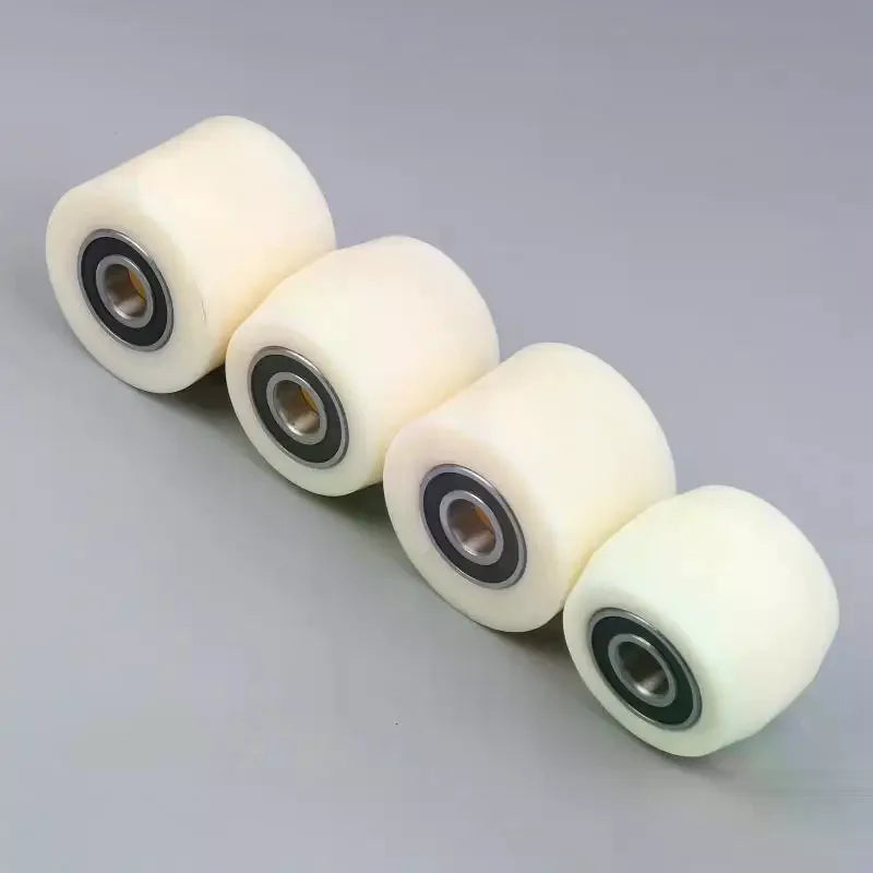 Polyurethane Nylon Wheels Replacement Caster Fork Wheel Bearing Small Zpaxo