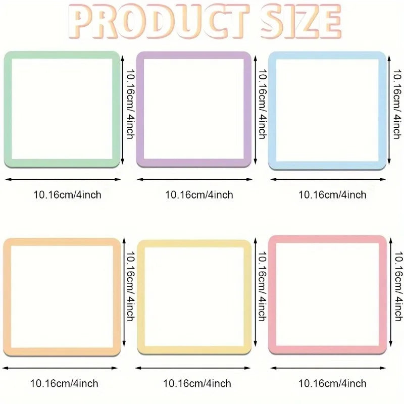 Reusable Magnetic Whiteboard Notes Marker Dry Erase Sticky Labels