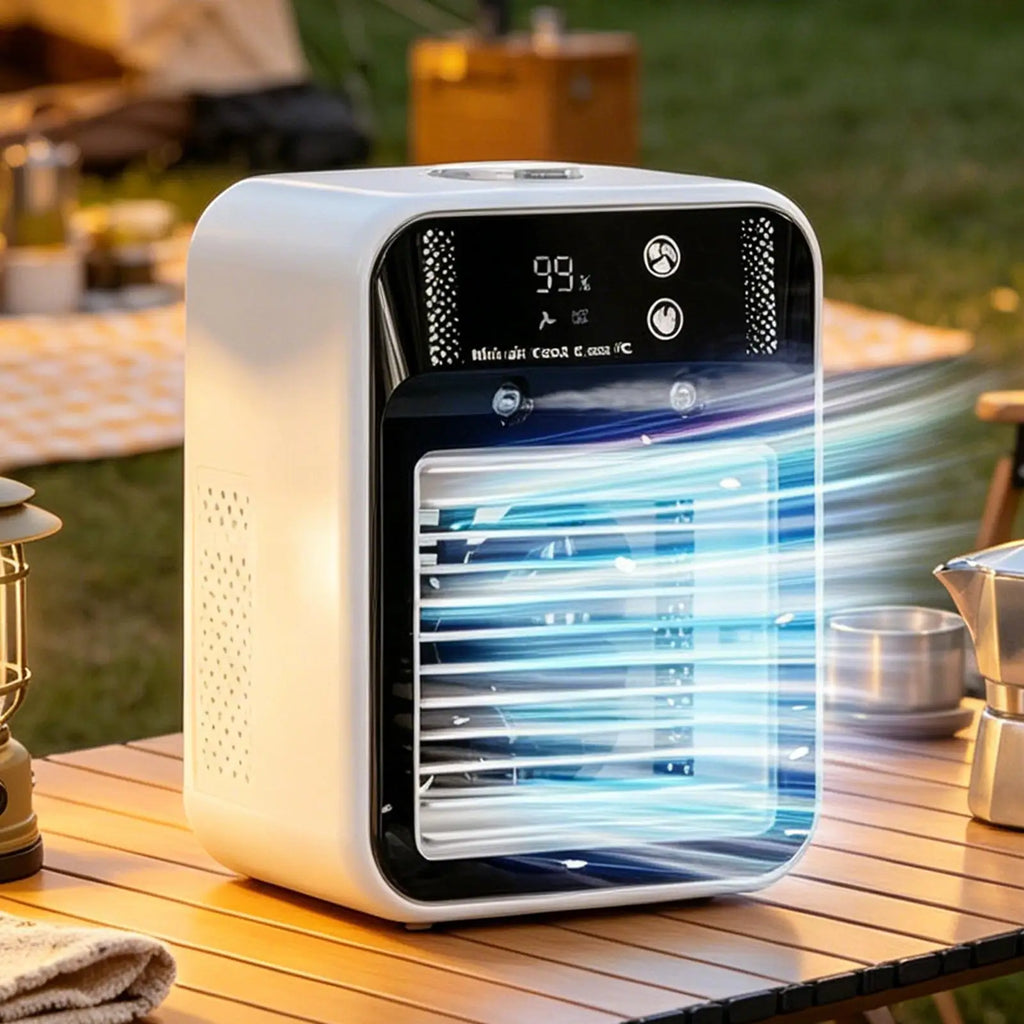 Air Cooler 2-Speeds Personal Cooling Mini Misting Ac Water Tank