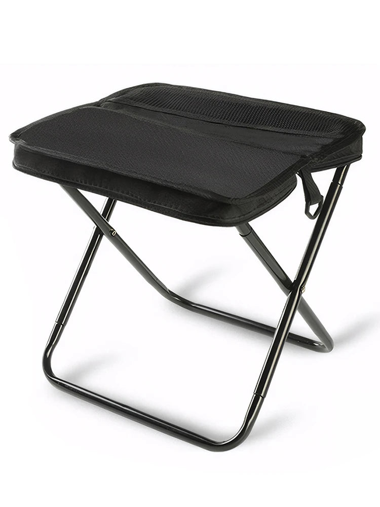 Outdoor Small Pencil Case Stool Mesh Bag Zipper Folding Chair Wear