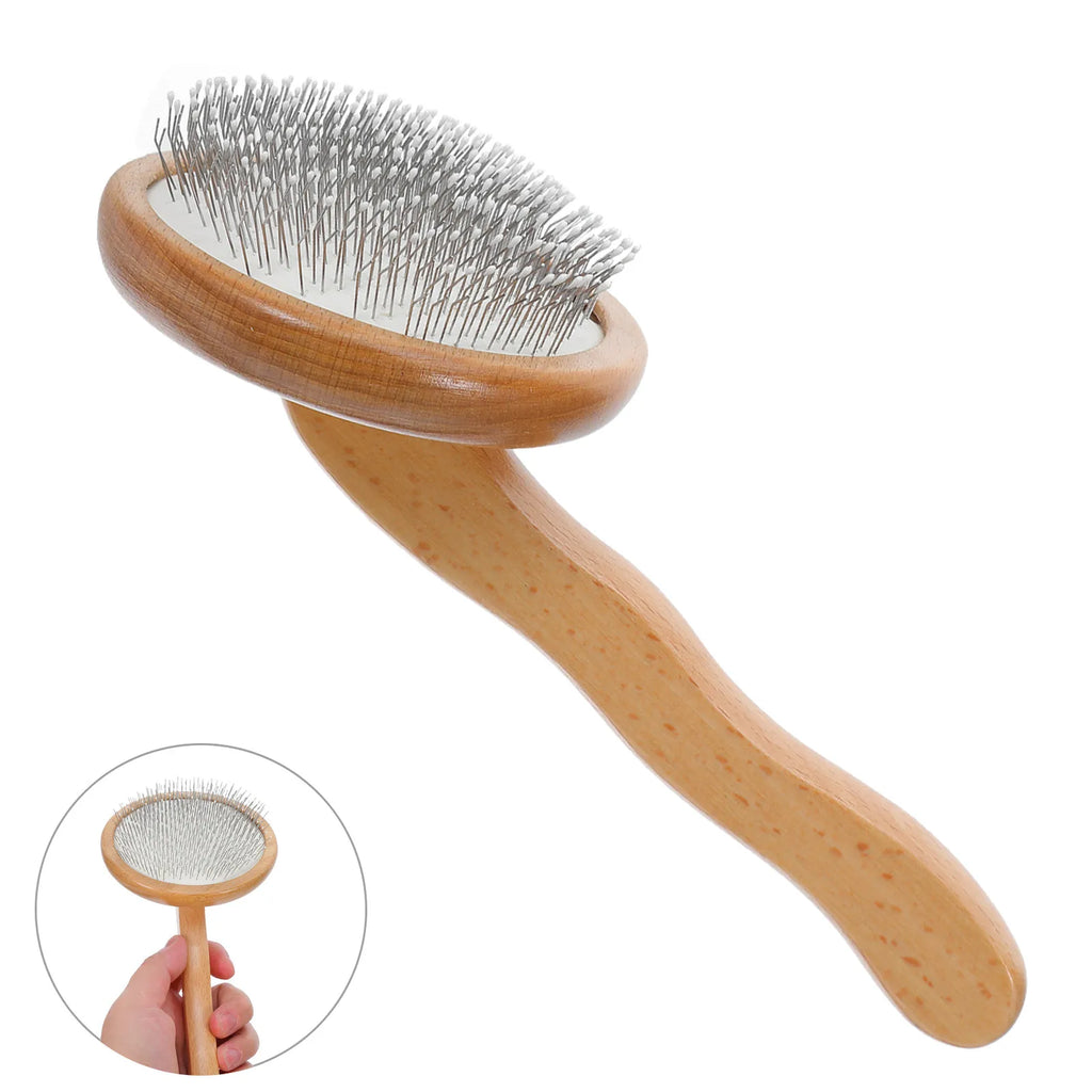 Manual Wool Carder Brush Wood Handle Felting Needle Tool Craft