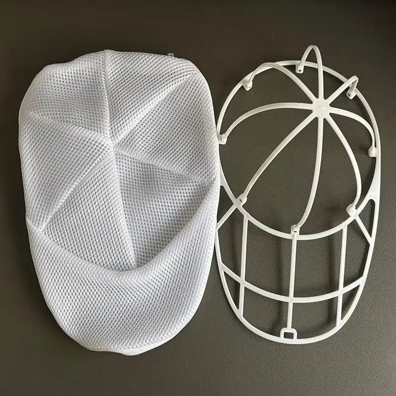 2pcs Mesh Hat Cleaning Set – Bag & Drying Rack, Gentle Baseball Cap Cleaner, Laundry Cage Stand Zpaxo