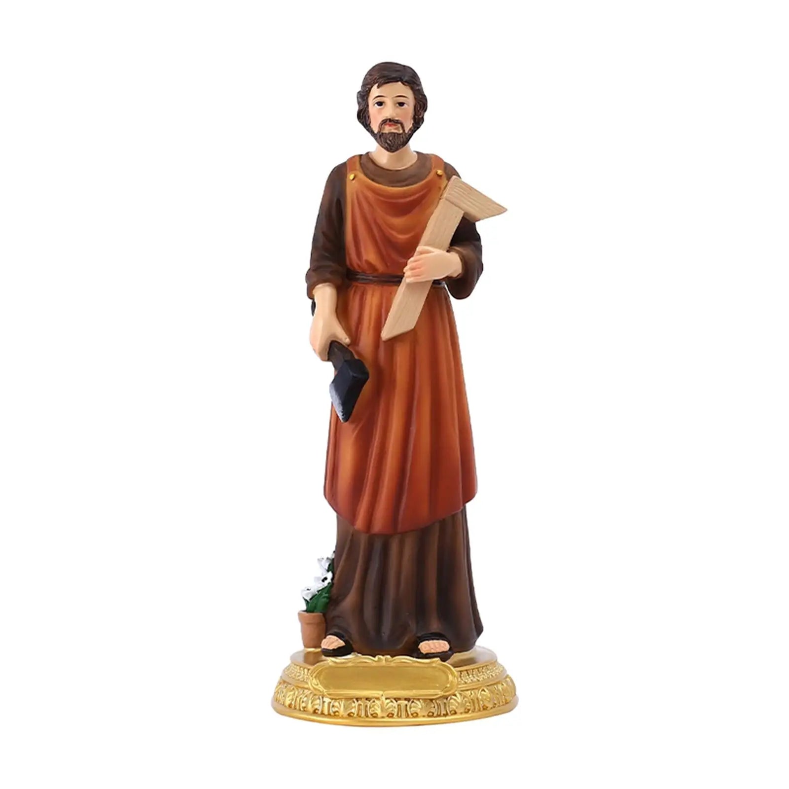 St. Joseph Statue – Catholic Resin Figurine | Religious Decor Religious Figurine Zpaxo