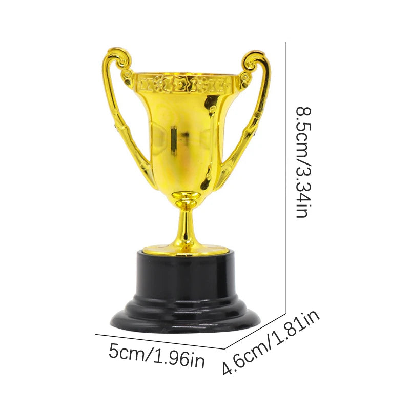 Student Sports Competitions Award Trophy Gold Cups Plastic Mini Zpaxo