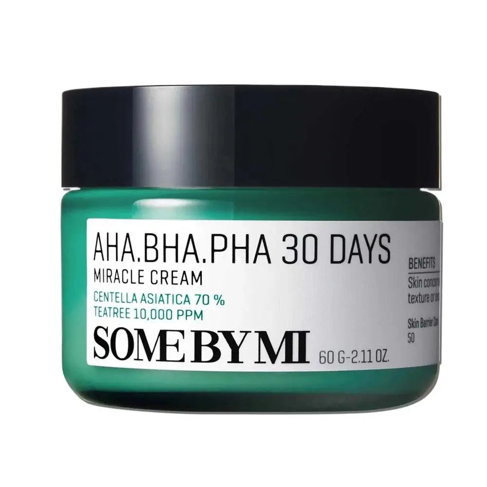 SOME BY MI AHA BHA PHA 30 Days Miracle Skincare Set Skincare Set Zpaxo Tea Tree FaceCream