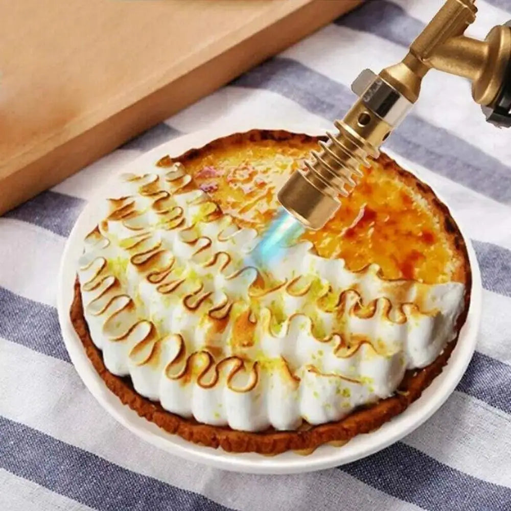 1set Picnic Barbecue Baking Cassette Stove Double-tube Spray Gun All-copper Flame Outdoor Barbecue Igniter Welding Gun Nozzle Zpaxo