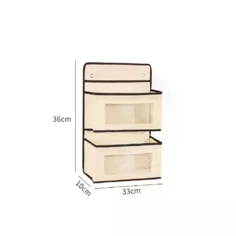 Norma 2-5 Layers Hanging Storage Bag Wall Mounted Organizer Behind The Door Wardrobe Sundries Bag Zpaxo