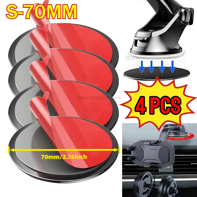70/80mm Double-Sided Adhesive Pads Dashboard Mounting Disk Set for Car Dash Cam GPS Holders Suction Cup Phone Holder Stands Zpaxo S-70MM-4PCS