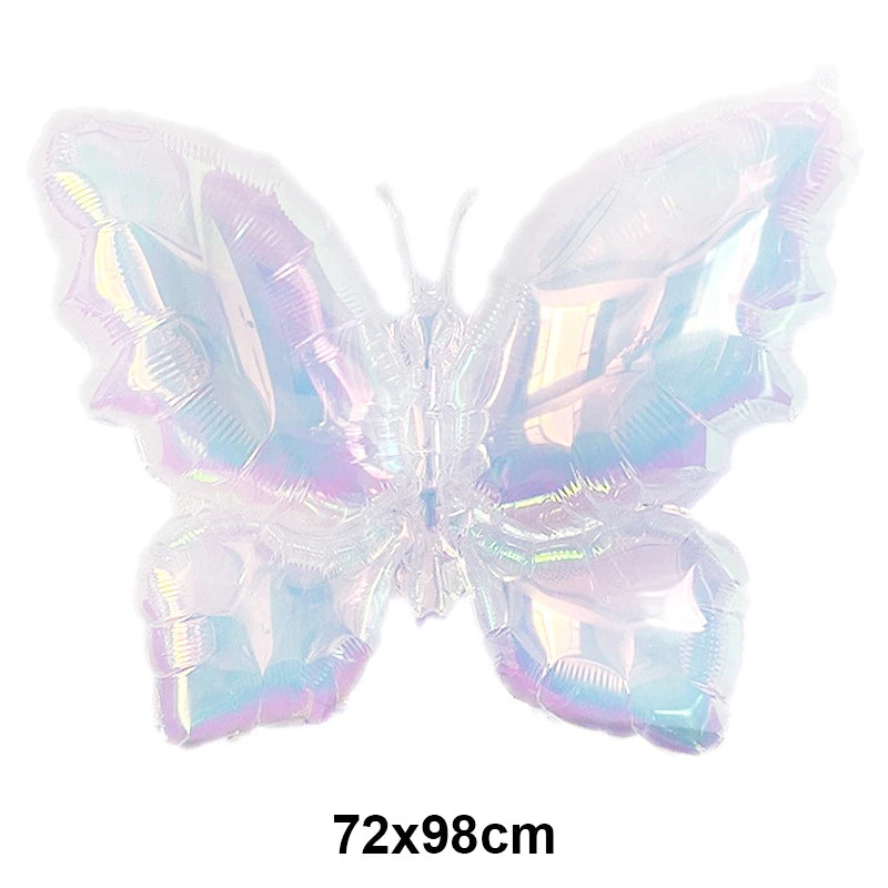 Large Butterfly Aluminum Foil Balloons Helium Air Globos Birthday Zpaxo Clear Other