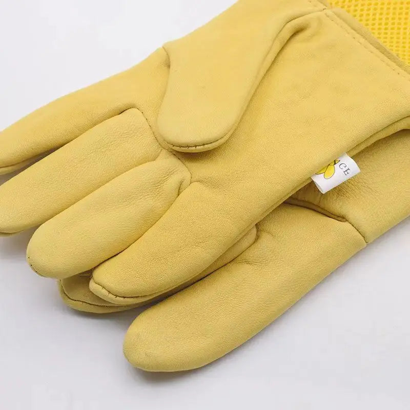 1 Pair Beekeeping Gloves Sting Sheepskin Long Beekeepers
