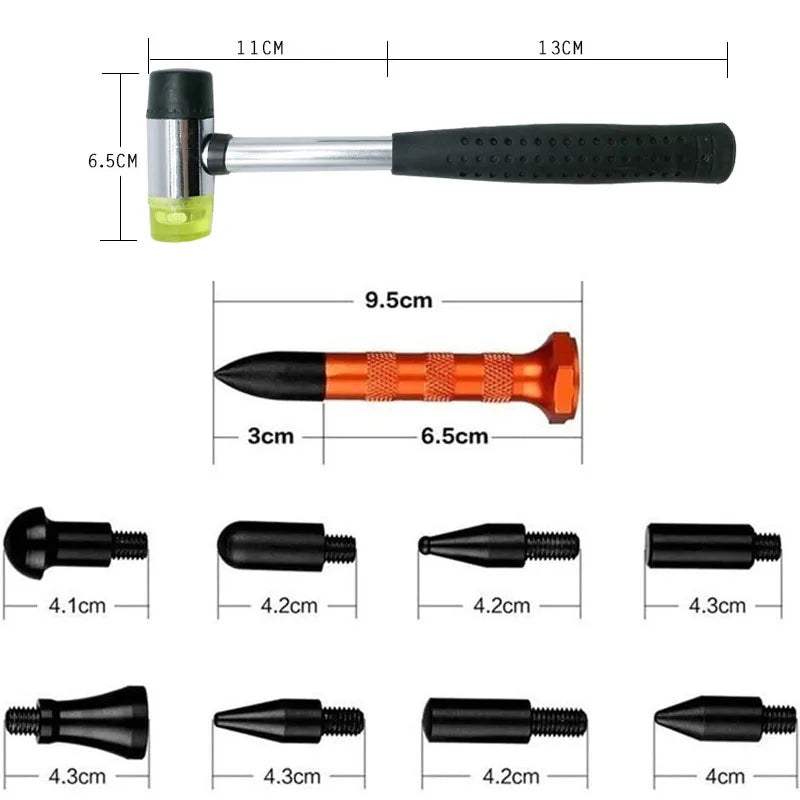 Car Body Dent Repair Tool Kits Paintless Removal Tap Down Tools