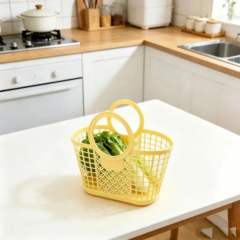 MShower Basket Handles Portable Large Capacity Drainage Box Household Zpaxo A1