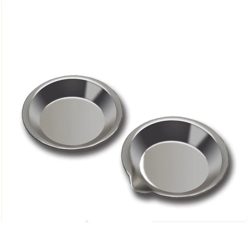 1-10pcs Stainless Steel Painting Palette Spouted Color Bowls Oil Paint Trays Paint Color Mixing Cups For Art Stationery Supplies Zpaxo