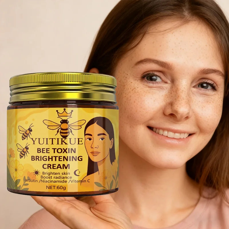 YUITIKUE Bee Venom Brightening Cream – Anti-Aging 60g Brightening Face Cream Zpaxo