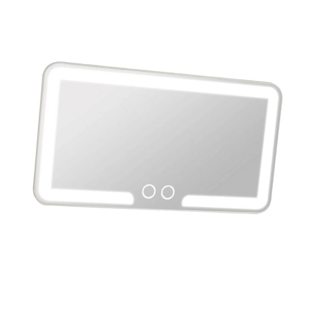 1Pc Vehicle Interior Mirrors Sun Visor Plate LED Vanity Makeup Mirror For Women Rechargeable Fill Light Universal Vanity Mirror