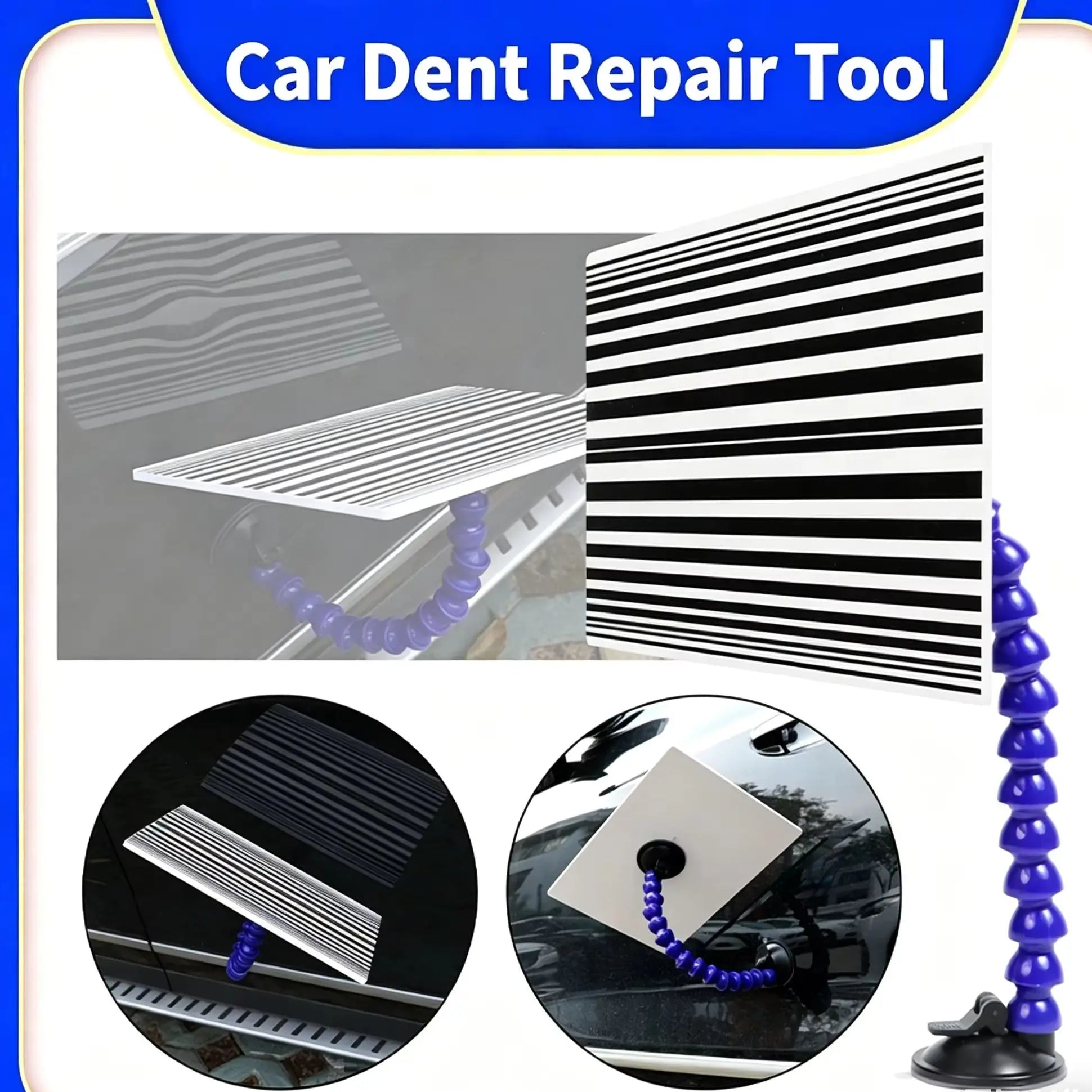 Car Dent Remover Tool Foldable Portable Reflection Line Board Zpaxo
