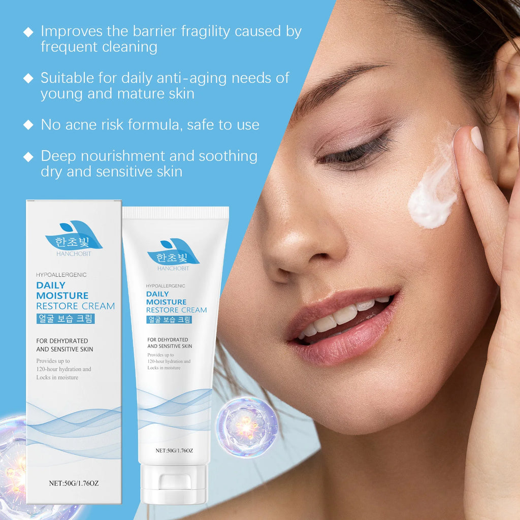 Facial Moisturizer - A Gentle, Lightweight Moisturizing Cream for Locking in Moisture, Non-Greasiness and Intensifying Hydration Zpaxo