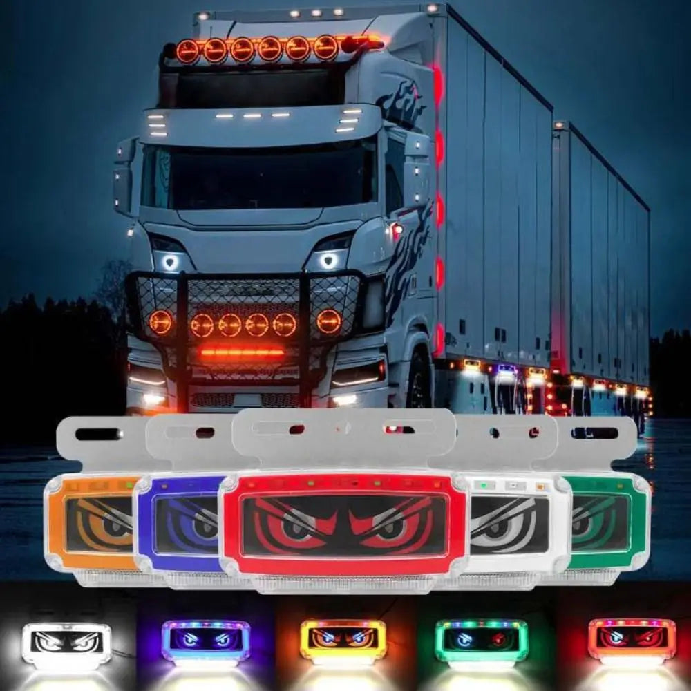RGB LED Devil's Eye Truck Light Ultra-bright Dynamic Effect Side Zpaxo
