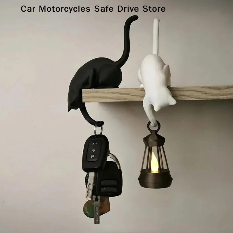 CM3D Printed Cat Inverted Hanging Ornament Hook Cute Cat-shaped