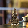 Avalokitesvara Statue Goddess of Mercy Figurine Holding A Kid Chinese Feng Shui Gift,Buddhist Guanyin Statue for Living Room Zpaxo Default Title