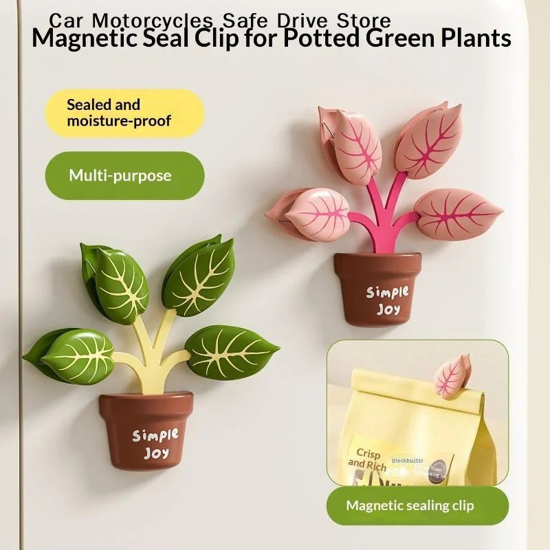 CM2pcs Sealing Clip Reusable Food Bag Creative Refrigerator Magnet